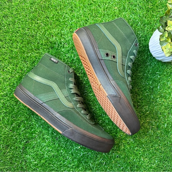 Vans Crocket High Dark Green / Black - Picture 3 of 9